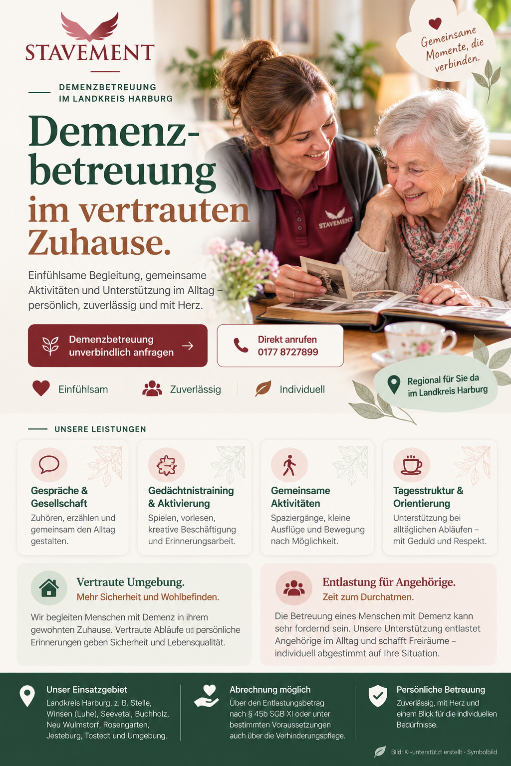Demenzbetreuung zu Hause – liebevolle Begleitung & Aktivierung