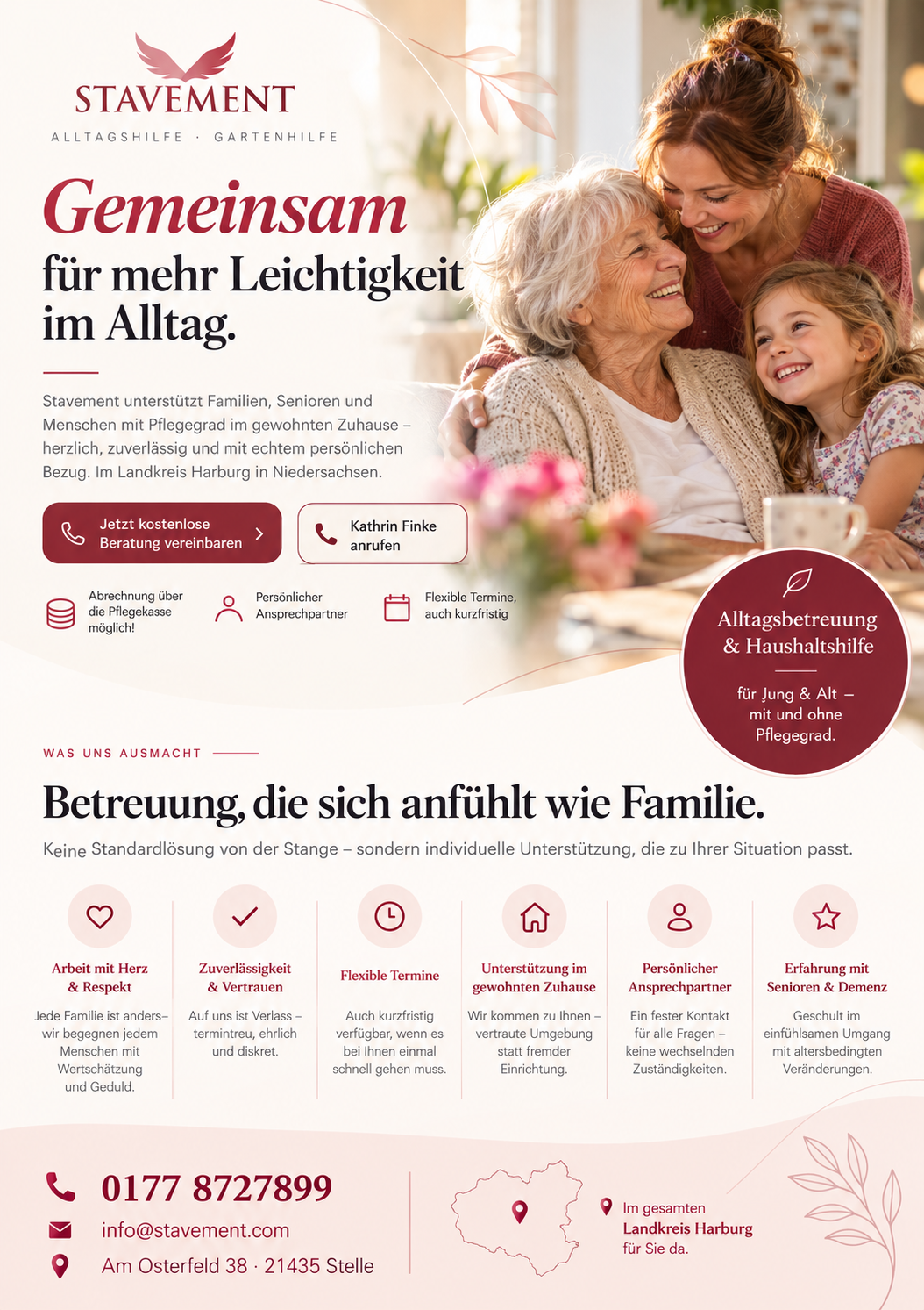 Alltagsbegleitung & Haushaltshilfe – persönlich und zuverlässig